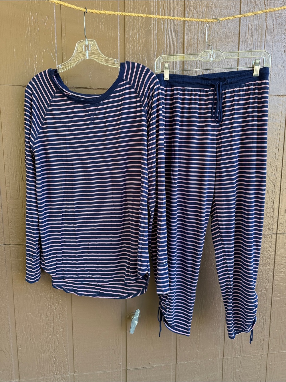 Women’s Gap Navy Striped Pajama Set